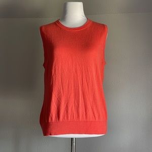 J.Crew Coral Cashmere Blend Sleeveless Top